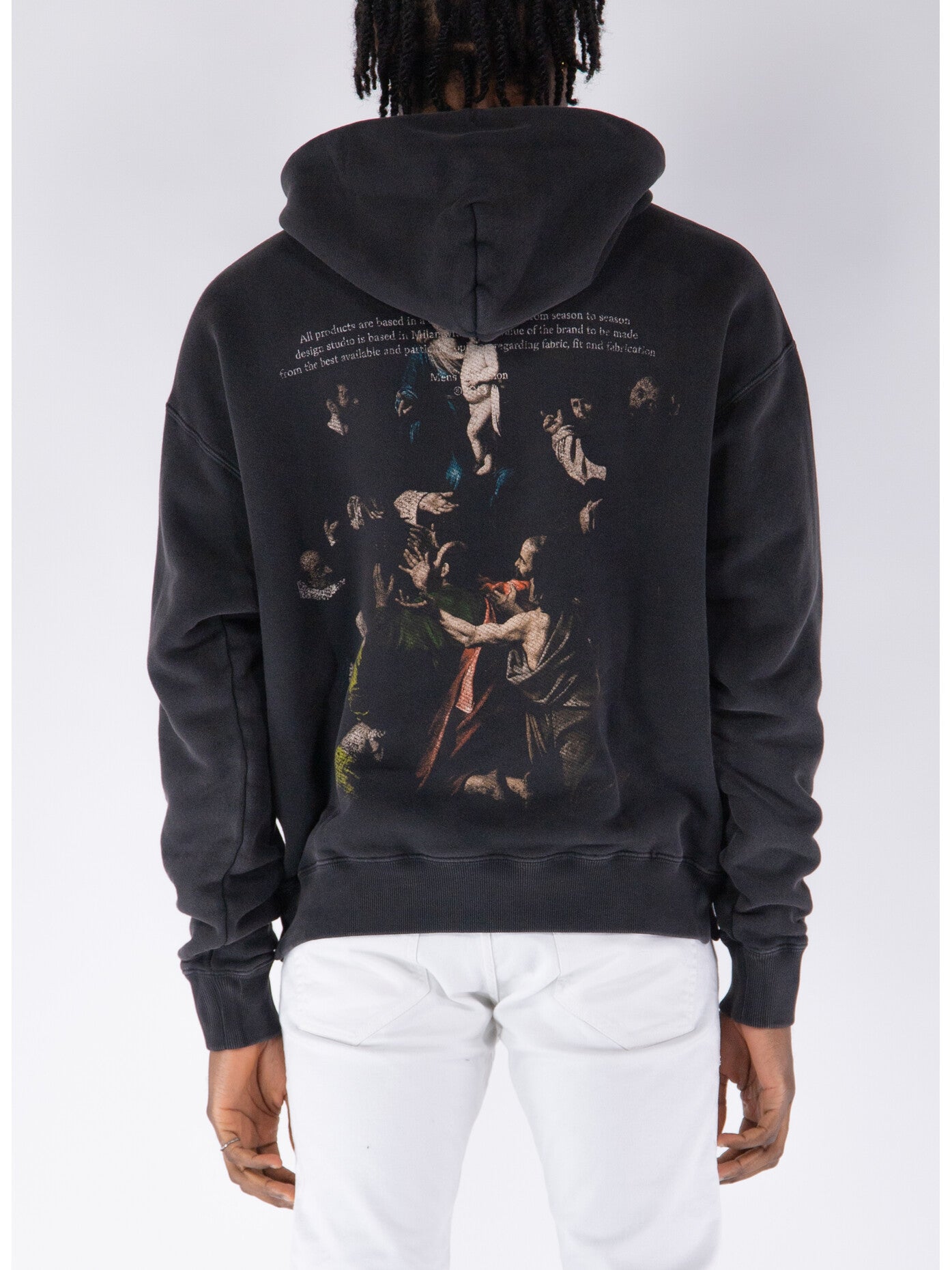 Off White Hoodie Stamp Mary